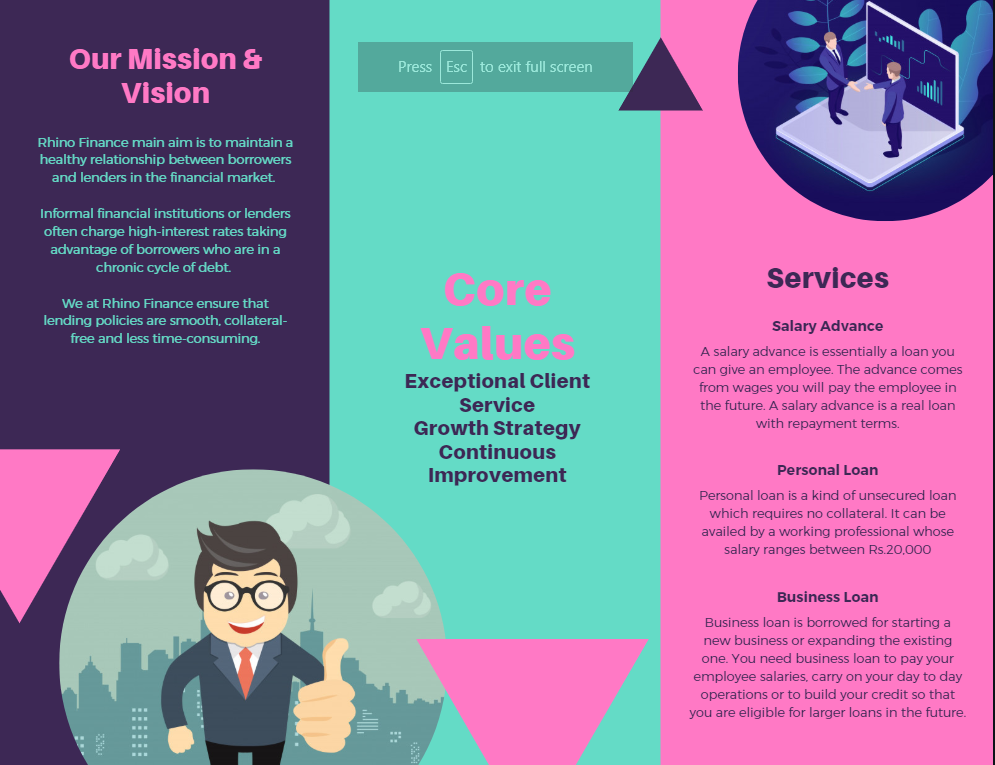 Rhino Finance Loan services